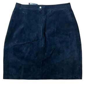 Vintage Outerwear by Phoenix Black Leather Pencil Skirt Women's Size S/M